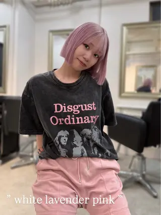 ショート カラー 堀江／韓国／透明感 ／みずき🐩のヘアスタイル