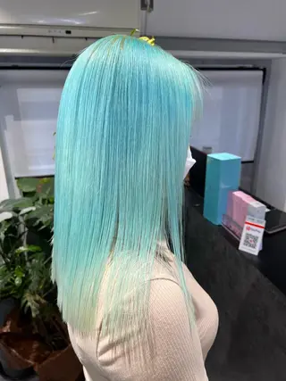 ロング カラー mimiiy梅田 中崎町ハイトーンのヘアスタイル