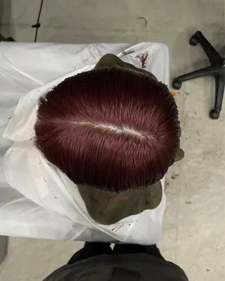 ミディアム カラー 似合わせショート/ パーマ‪/表参道のヘアスタイル