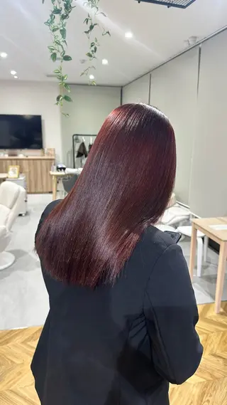 ロング カラー 髙木 友菜のヘアスタイル