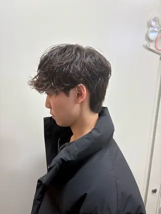 ショート パーマ メンズ 韓国風メンズ/毛流れ ヘアなら須田龍世のヘアスタイル