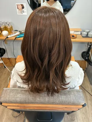 カラー Lapa かぐらのヘアスタイル
