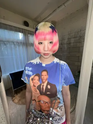 ショート カラー haco＋所属・圧倒的デザイン力 店長🎨RENAのヘアスタイル