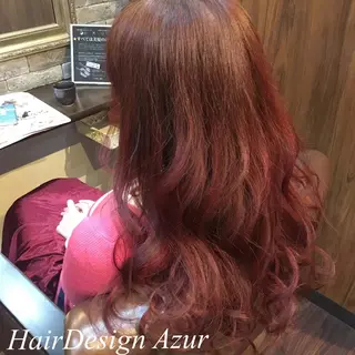 ロング カラー HairDesign Azurのヘアスタイル