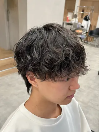 ショート パーマ メンズ 新潟メンズパーマ 新潟駅/小田拓実のヘアスタイル