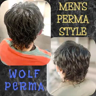 メンズ パーマ GR 髪質改善トリートメント×ヘッドスパ【ジーアール】所属・🌺中村🌺毎日楽し くなる髪をご提案✨のヘアスタイル