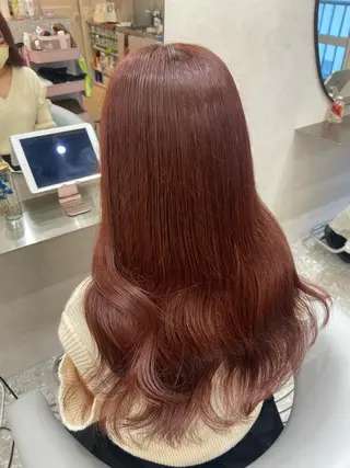 ロング カラー 新宿/韓国ヘア 中明度カラー/かやのヘアスタイル