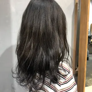 ミディアム カラー 縮毛矯正、似合わせ カット✂️大谷勇輝のヘアスタイル