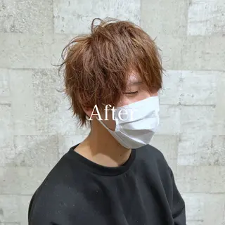 ショート カラー メンズ レディースヘア💫 加藤たいが🐯のヘアスタイル