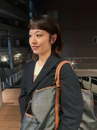 ミディアム 暖色/パーマ 🌼クニトウメイのヘアスタイル