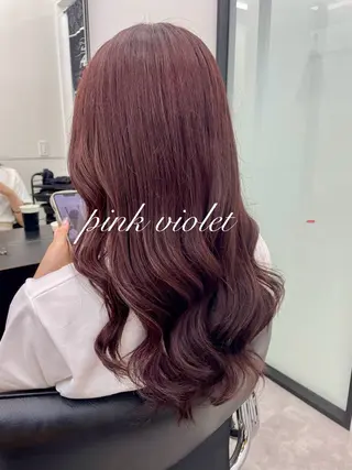 セミロング カラー 💗艶×髪改善カラー 特化💗AYAKIのヘアスタイル