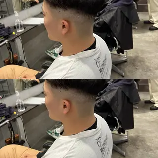 ショート 【明大前フェード/ メンズパーマ/岳】のヘアスタイル