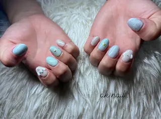 ショート ネイル ak nail .のネイルデザイン
