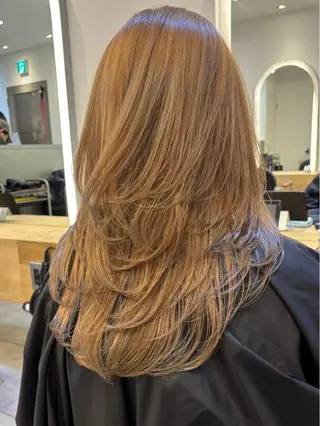 ロング カラー 韓国🇰🇷透明感 ERIのヘアスタイル