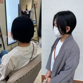ショート 亀川蓮 Agu hairのヘアスタイル