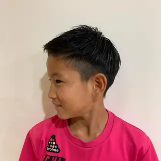 メンズ JUNYA 海外ガールヘアのヘアスタイル