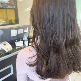 セミロング カラー スナコザワ レナのヘアスタイル