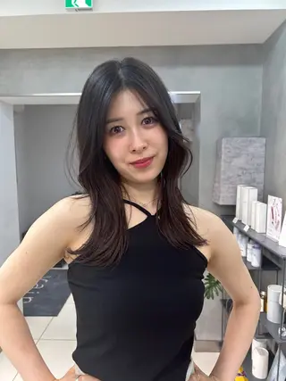 セミロング レイヤー×ツヤカラー 渋谷/kougaのヘアスタイル