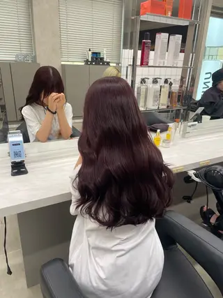 ロング カラー ヘアアレンジ 💗横浜美容室 💗HARUNAのヘアスタイル