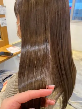 セミロング バレイヤージュモデル 小林匠❤️‍🔥のヘアスタイル