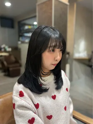 ミディアム カラー SHIAN八王子所属・SHIAN 八王子 🍑すずかのヘアスタイル