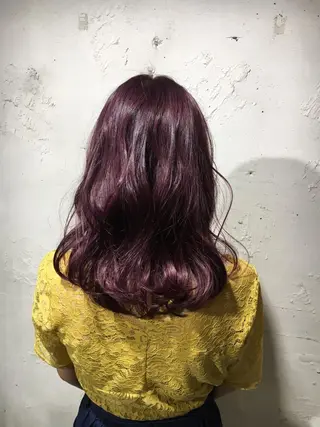 セミロング カラー ✨艶髪✨透明感✨ 山内大樹のヘアスタイル