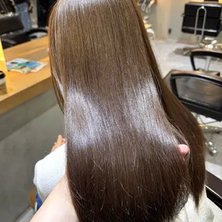 ロング カラー ヘアアレンジ ブリーチなしカラー /ベージュ/安形翔のヘアスタイル