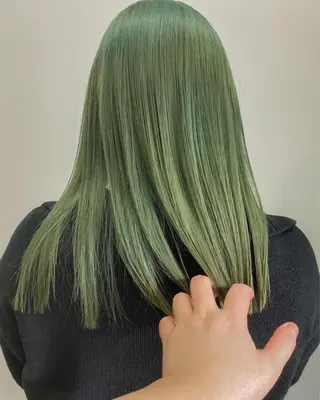 セミロング カラー 🧡色落ちまで2度綺 麗なカラー🧡ヨシキのヘアスタイル