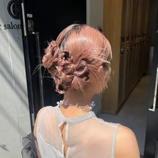 ヘアアレンジ ナミ🩶暗髪/暖色 ❤️/透明感/縮毛のヘアスタイル