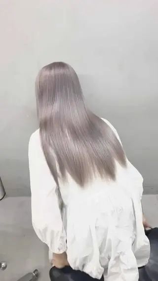 ロング カラー ヘアアレンジ ブリーチカラーLAME 心斎橋 ブリーチ/ケアブリーチ/ブリーチなしダブルカラー所属・韓国レイヤー/ボブ メンズカット/きらりのヘアスタイル