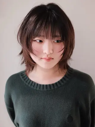 ミディアム パーマ 【お洒落パーマ】 Elme　肥塚康汰郎のヘアスタイル