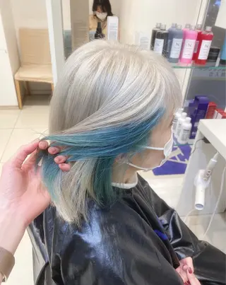 ミディアム カラー はだゆうき @hadadan08のヘアスタイル