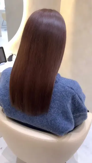 ロング カラー 美髪矯正 吉岡柊斗のヘアスタイル