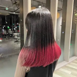 セミロング カラー stylist 🐶内藤 成香のヘアスタイル