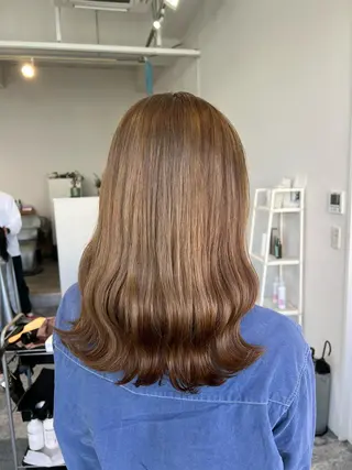 セミロング カラー 🌈re-room EIKI🇰🇷のヘアスタイル