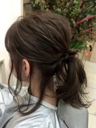 セミロング ヘアアレンジ 髪質改善/練馬/ ASUKAのヘアスタイル