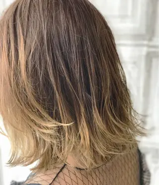 ミディアム カラー 日比 貴大/ minim hairのヘアスタイル