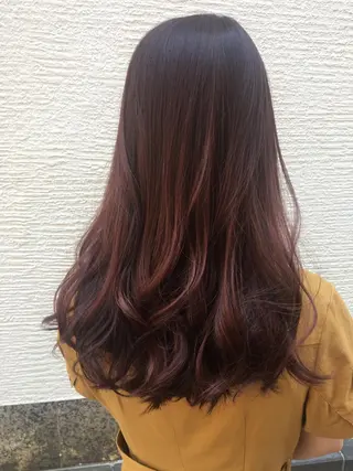 セミロング カラー OFF YUYAのヘアスタイル