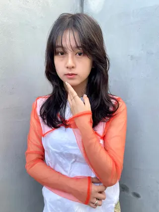 セミロング 末田 柊希のヘアスタイル