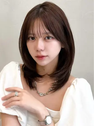 ミディアム 💫タンバルモリ・ 韓国ボブ💫小川愛誠のヘアスタイル