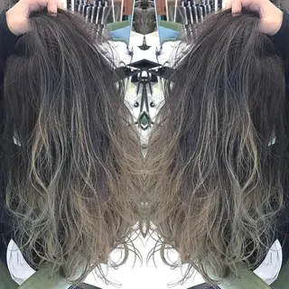 ロング カラー 青木 茂樹⭐️ 透明感カラーのヘアスタイル