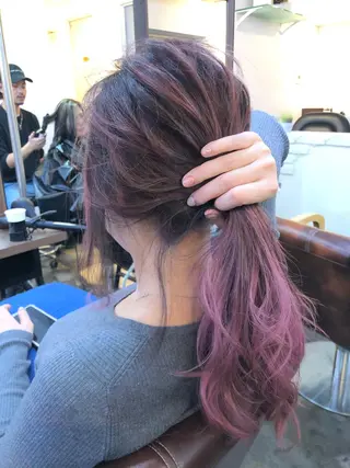 ロング カラー 【艶髪×韓国風】 毛流れ職人 RYOのヘアスタイル