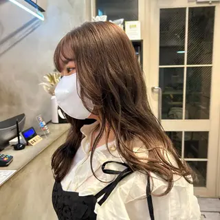 ロング カラー じゅわっと暖色カラー 🍊Moemiのヘアスタイル