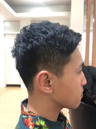 ショート パーマ メンズ mod'shair船橋所属・ムロオカ ヨシキのヘアスタイル