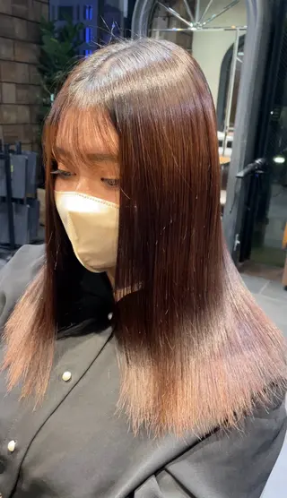セミロング MINX 長濱 優花 /銀座美容師のヘアスタイル