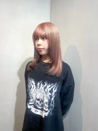 セミロング カラー Aya/四条烏丸/ インナーカラーのヘアスタイル