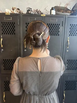 セミロング ヘアアレンジ カラー ✨艶カラー・ストレー ト✨achieveのヘアスタイル