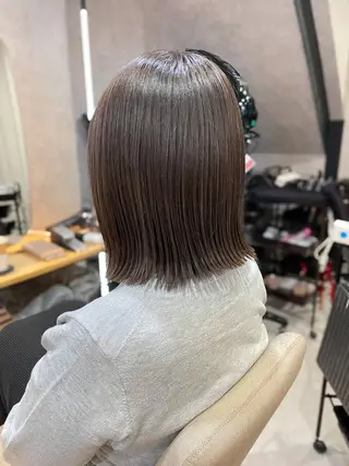 ミディアム HAILEY所属・ブリーチ・縮毛矯正 特化 山下良孝✂️のヘアスタイル