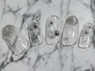 ネイル ❤️💛🩵京橋 痛ネイル⭐️3Dのネイルデザイン