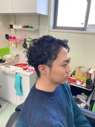 パーマ メンズ 佐々木 大輔のヘアスタイル
